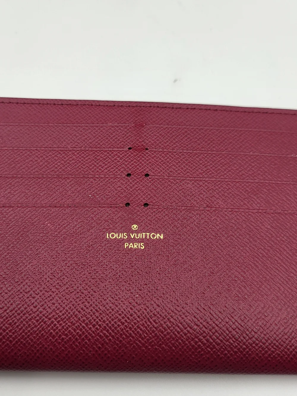 LOUIS VUITTON Monogram Pochette Felicie Chain Wallet Fuchsia, Authentic w/COA.